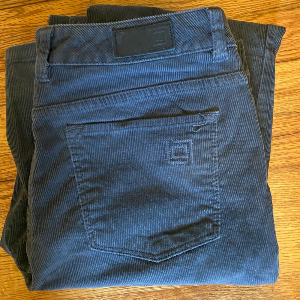 Liz Claiborne corduroy pants, gray, boot cut, size 8